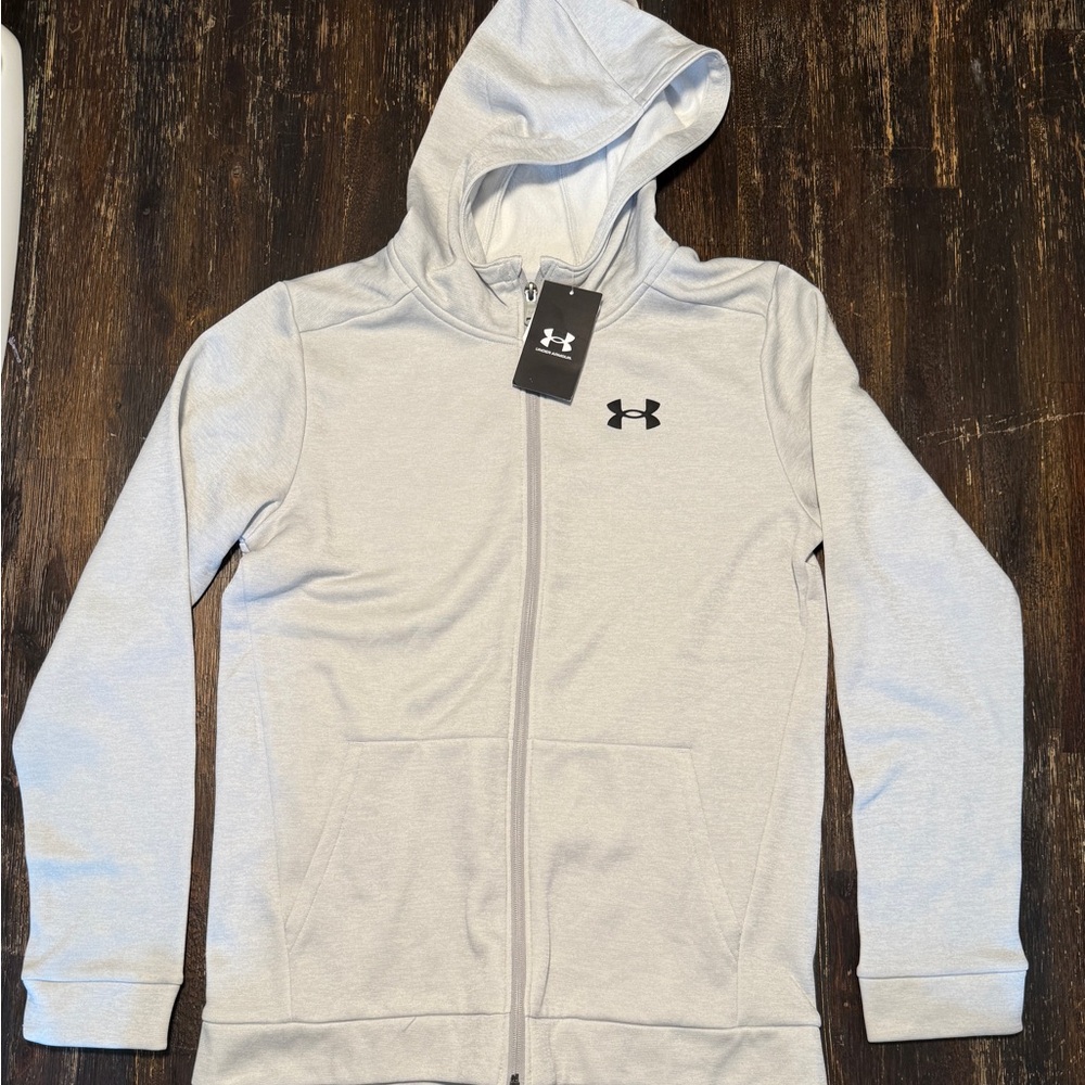 Under Armour Light Gray Fleece Hoodie